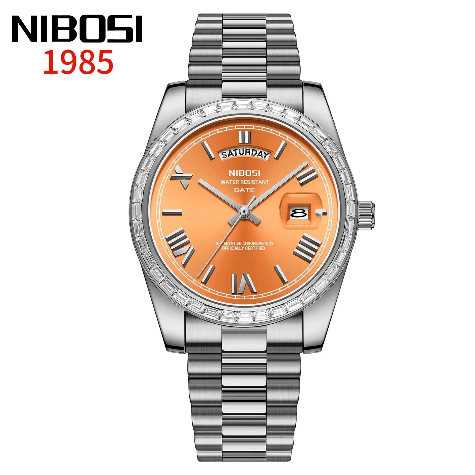 NIBOSI Brand Luxury New Watches For Man Waterproof Stainless Steel Men's Quartz Watch With Perpetual Calendar relógios masculino LuxVrouw