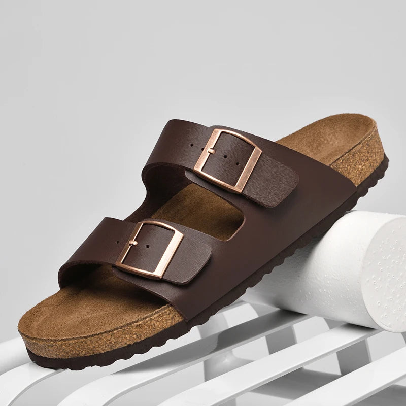 Sandales Cuir Homme – Confortables & Élégantes LuxVrouw