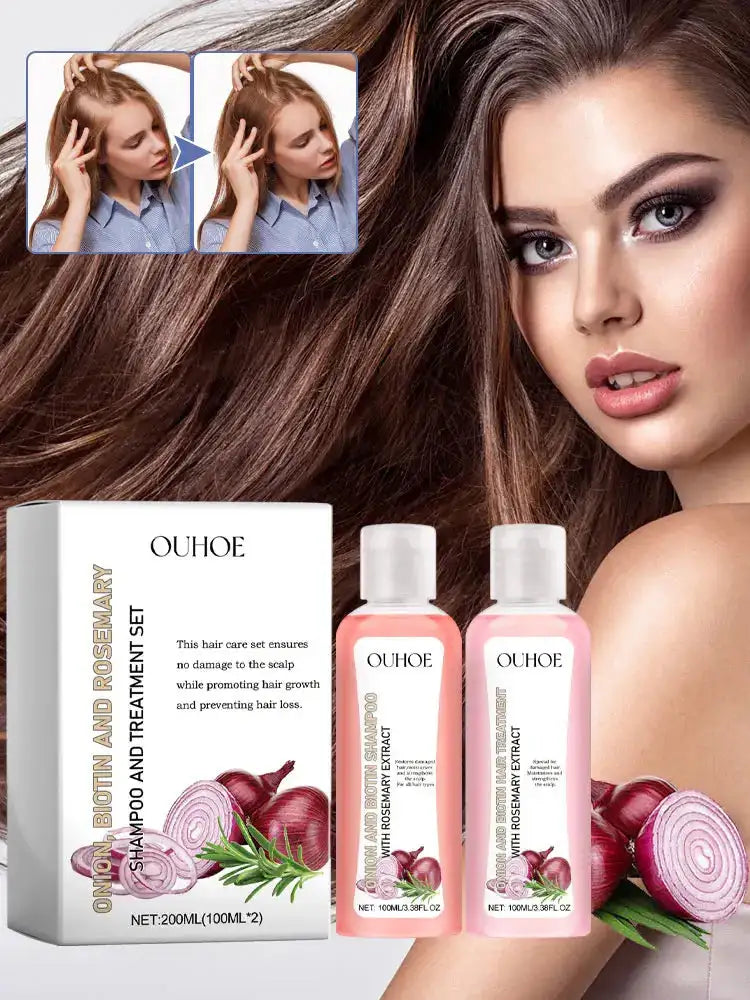 Biotin Rosemary Shampoo Care Set Shampoo Conditioner For All Hair Types Hair Shampoo Paraben Free Healthy Hair Care Gift LuxVrouw
