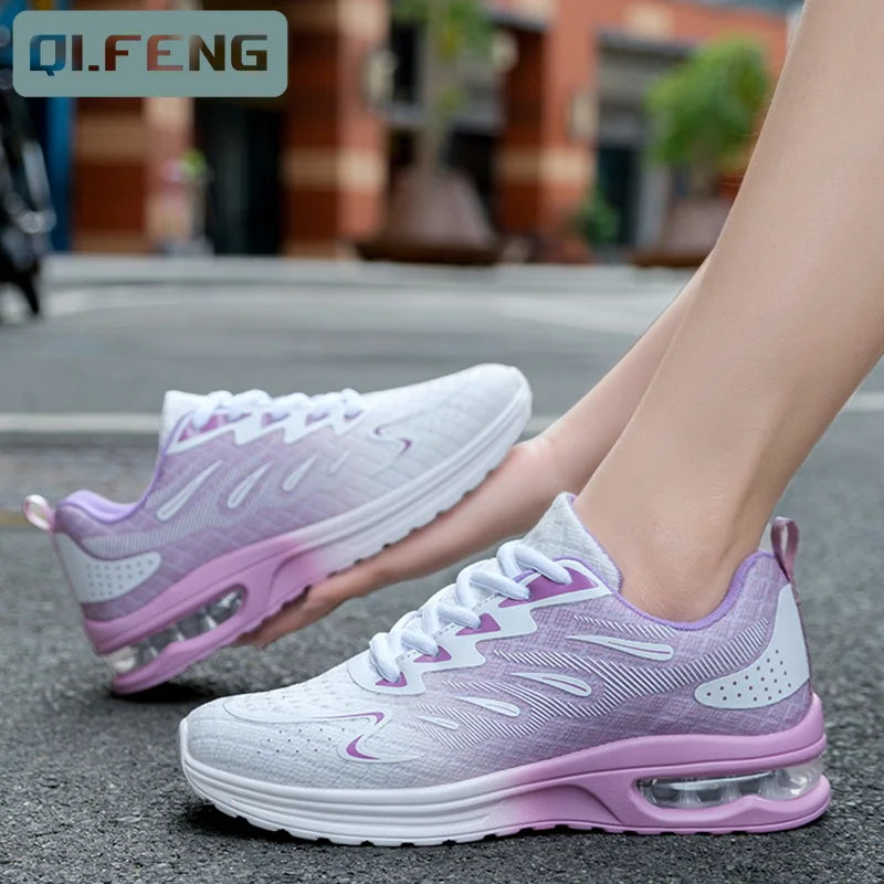 Sneakers Femme Coussin Air Mesh Respirantes – Légères & Grande Taille | LuxVrouw