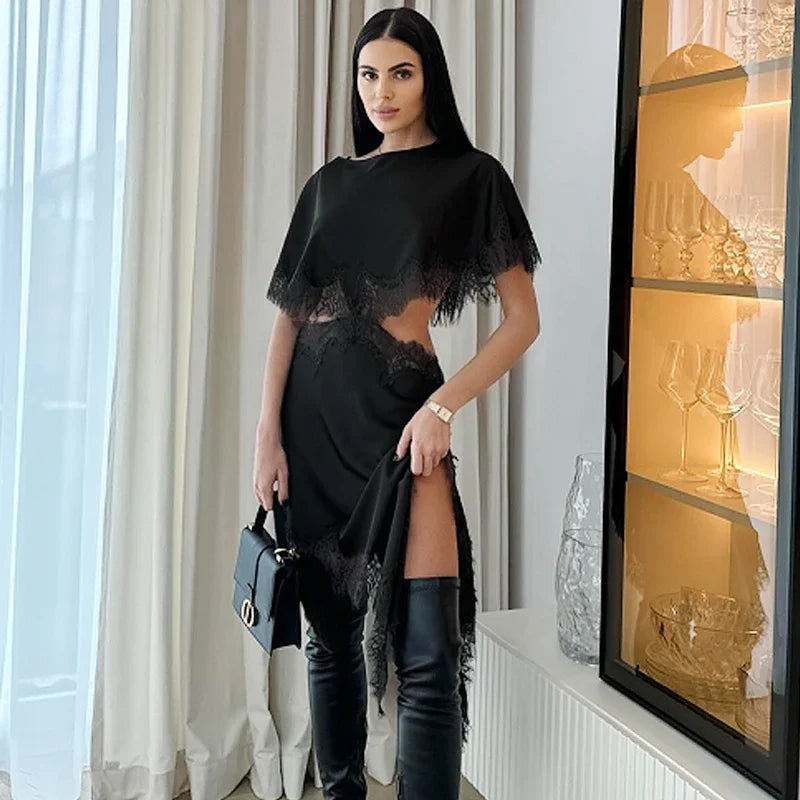 Robe Noire Luxe Femme – Élégante & Raffinée LuxVrouw