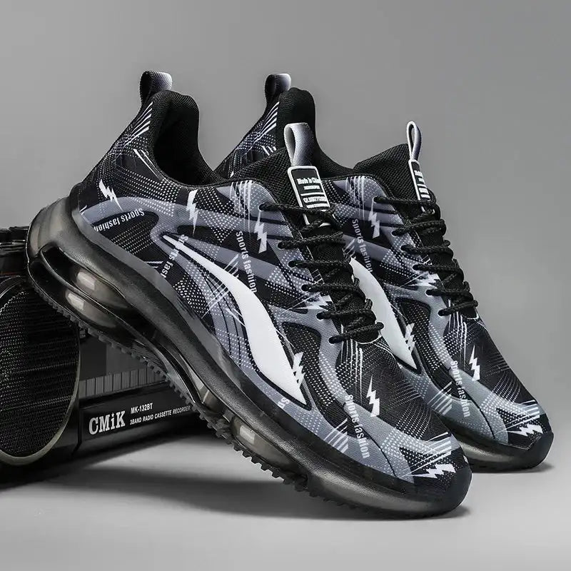 Men's Fashionable Basketball Shoes, with Air Cushioning, Comfortable and Non-Slip, Breathable and Shock-Absorbing, Suitable for Men's Outdoor Activities LuxVrouw