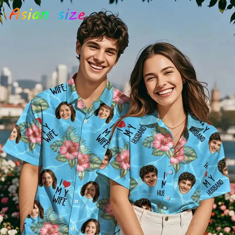 Hawaiian Shirt With Custom Face For Men LuxVrouw
