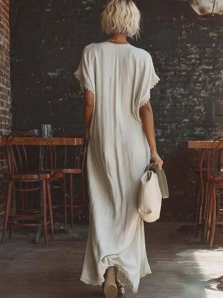 Elegant Lace Long Dresses Women's Summer