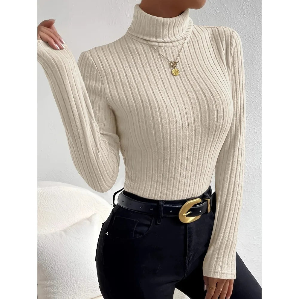 Pull Côtelé Femme Grande Taille – Slim & Élégant LuxVrouw