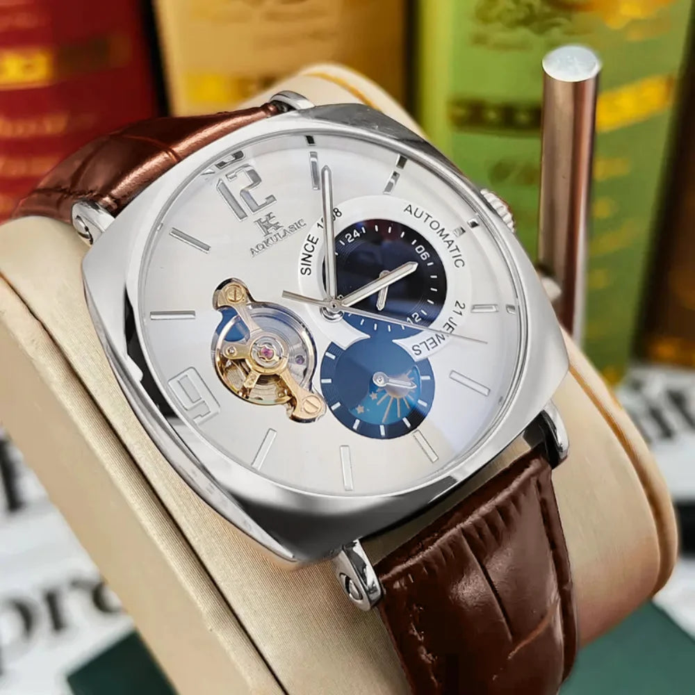 Montre Mécanique Homme Squelette Rétro – Automatique & Élégante | LuxVrouw LuxVrouw