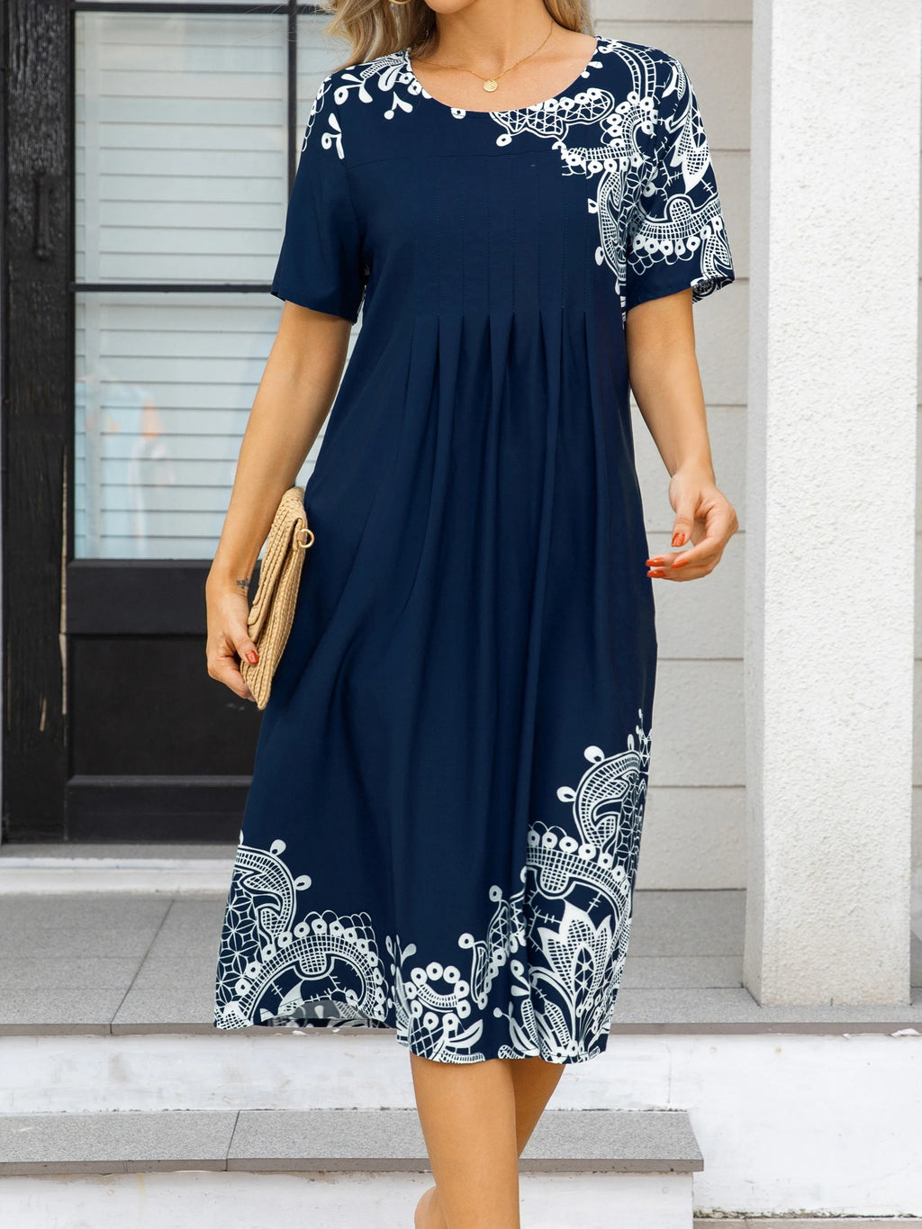 Robe Femme Grande Taille Imprimée Ample – Élégante & Casual Toutes Saisons | LuxVrouw