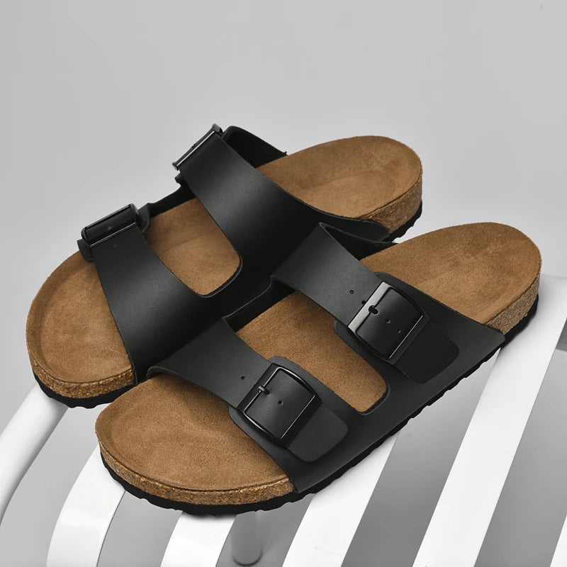Sandales Cuir Homme – Confortables & Élégantes LuxVrouw