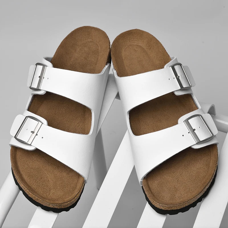 Sandales Cuir Homme – Confortables & Élégantes LuxVrouw