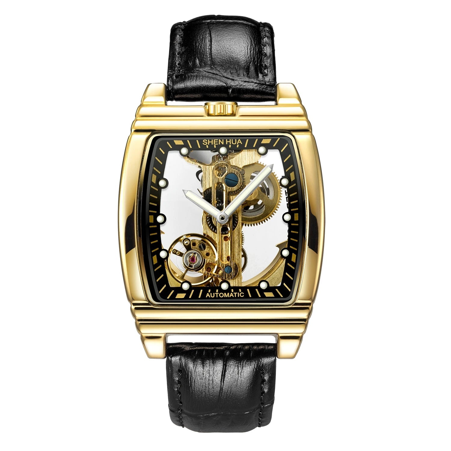 Montre Mécanique Homme Squelette Steampunk – Transparente & Automatique | LuxVrouw LuxVrouw