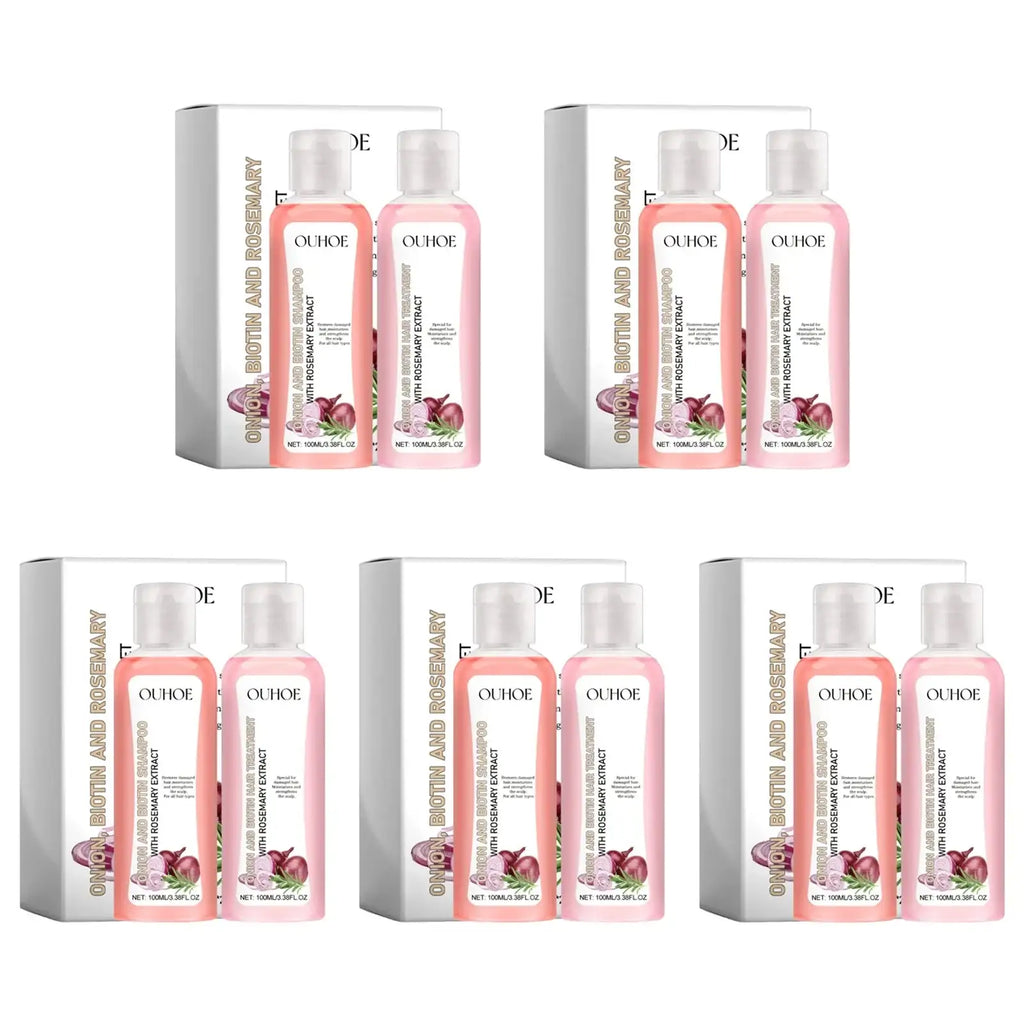 Biotin Rosemary Shampoo Care Set Shampoo Conditioner For All Hair Types Hair Shampoo Paraben Free Healthy Hair Care Gift LuxVrouw