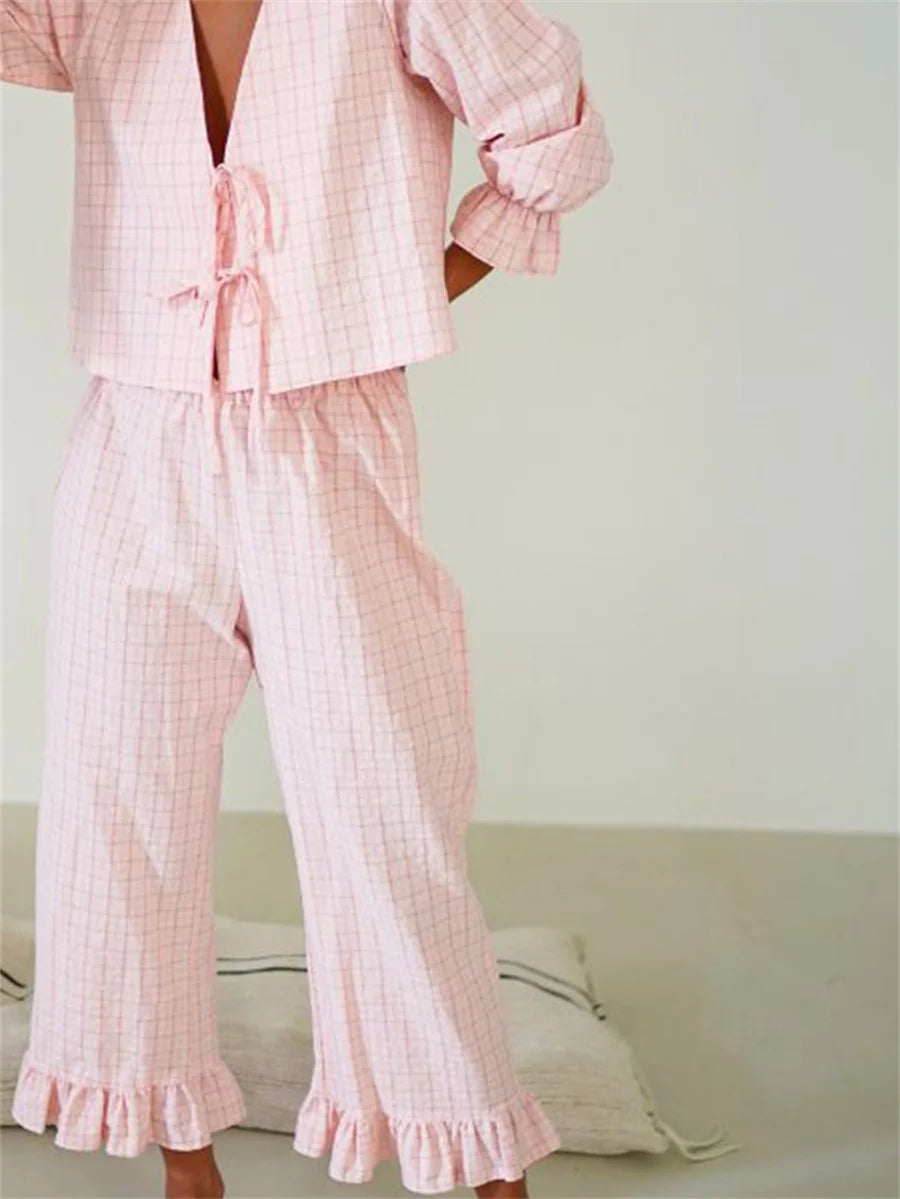 Pyjama Deux Pièces Femme – Doux & Confortable LuxVrouw