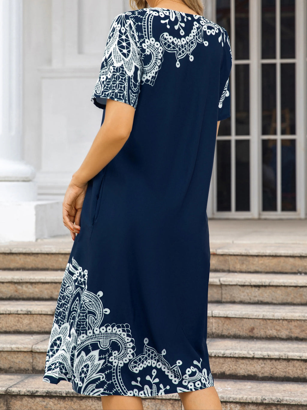 Robe Femme Grande Taille Imprimée Ample – Élégante & Casual Toutes Saisons | LuxVrouw