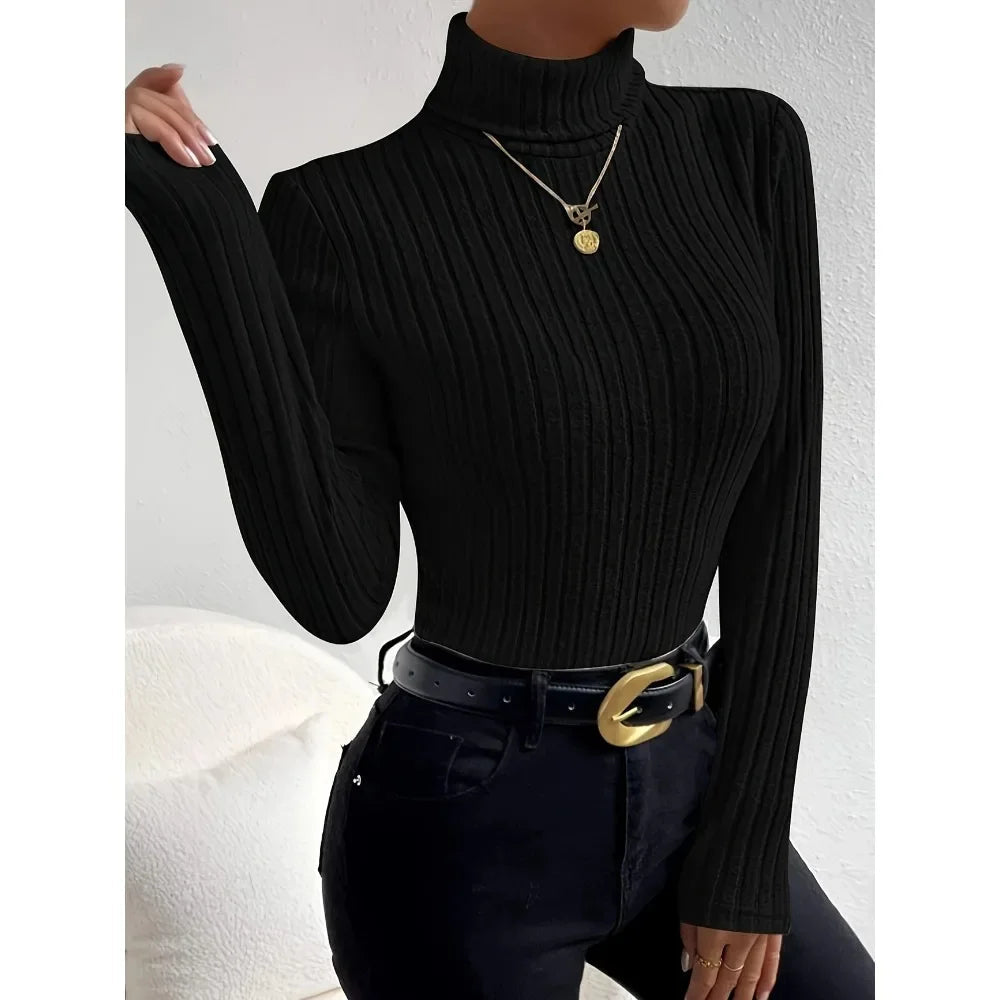 Pull Côtelé Femme Grande Taille – Slim & Élégant LuxVrouw