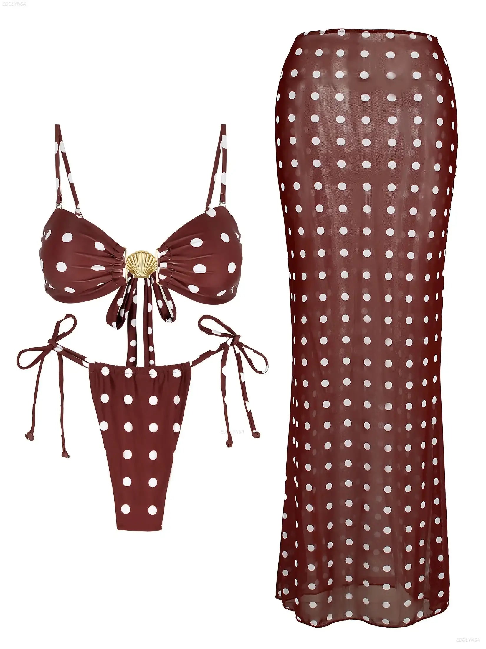 3 Piece Bikini Elegant LuxVrouw