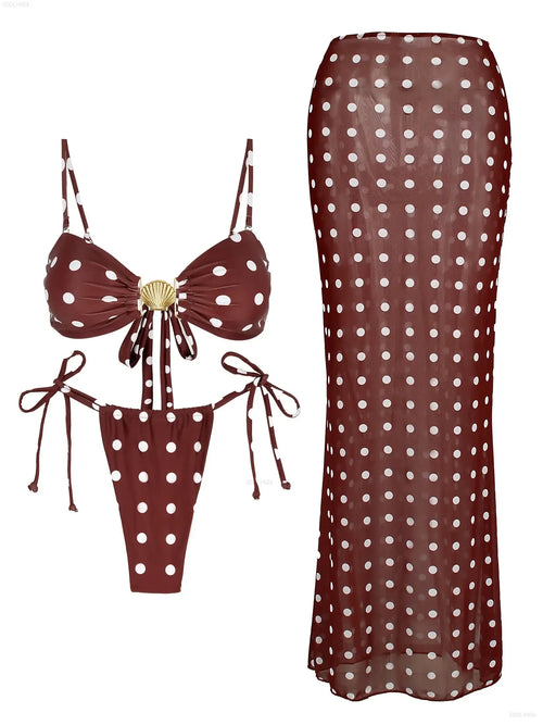 3 Piece Bikini Elegant LuxVrouw