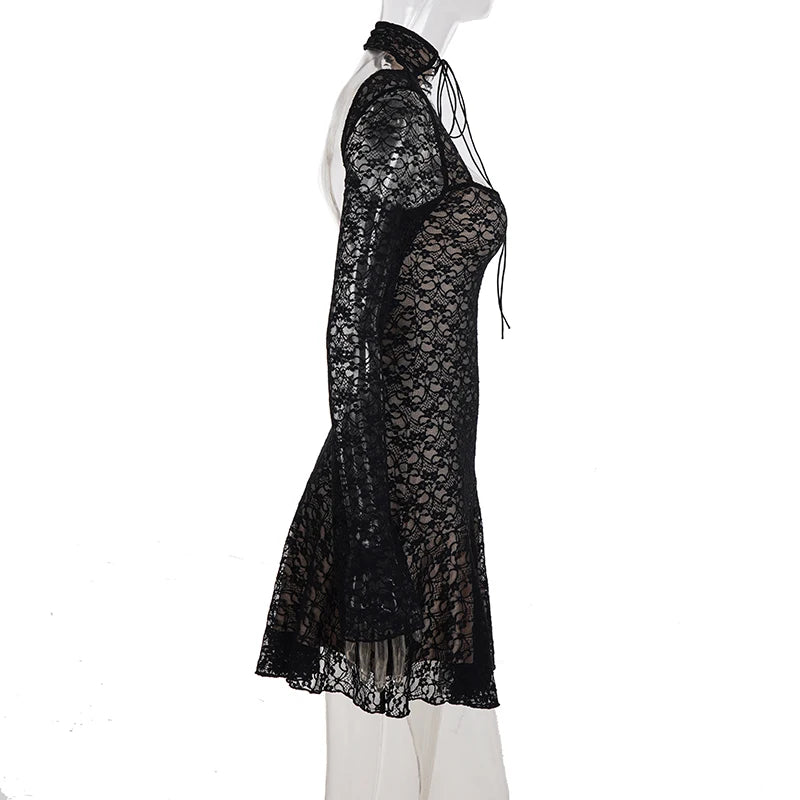 Elegant Fashion Sexy Lace A-Line Dress