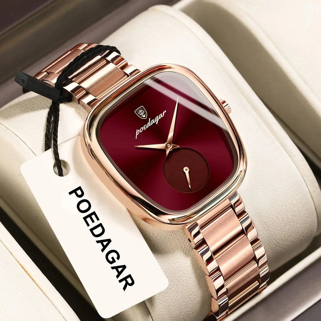 POEDAGAR High Quality Luxury Watches For Women Stainless Steel Waterproof Elegant Ladies Wristwatch Fashion Quartz Woman's Watch LuxVrouw