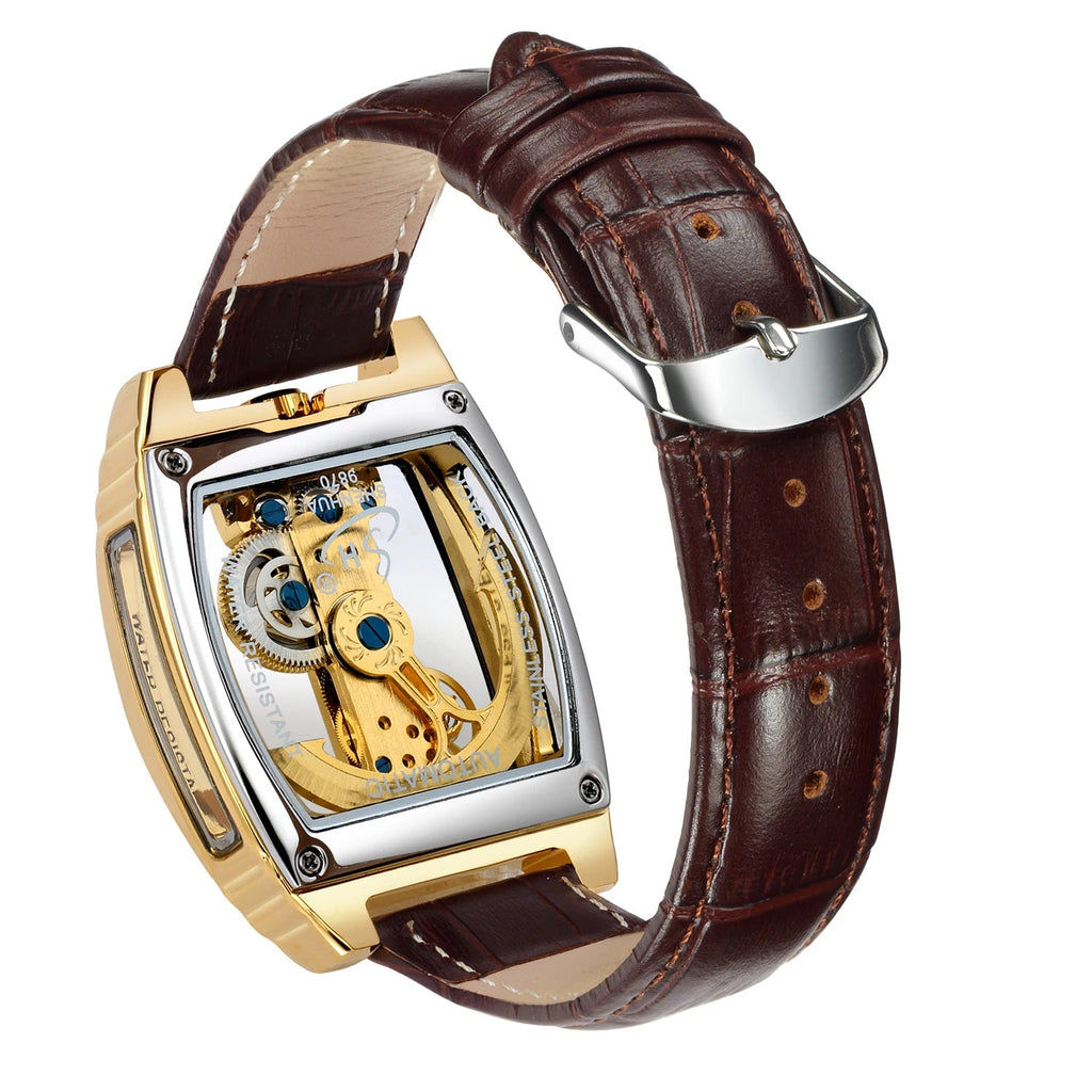 Montre Mécanique Homme Squelette Steampunk – Transparente & Automatique | LuxVrouw LuxVrouw