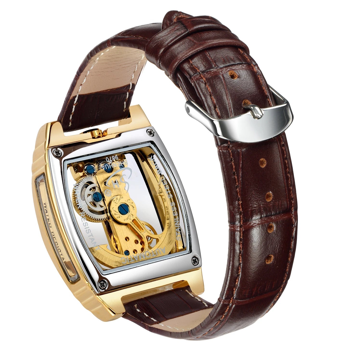 Montre Mécanique Homme Squelette Steampunk – Transparente & Automatique | LuxVrouw LuxVrouw