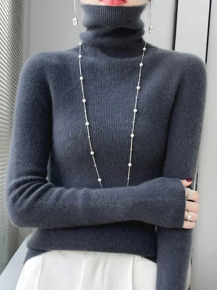 Slim Sweater Pullover Basic Cashmere LuxVrouw