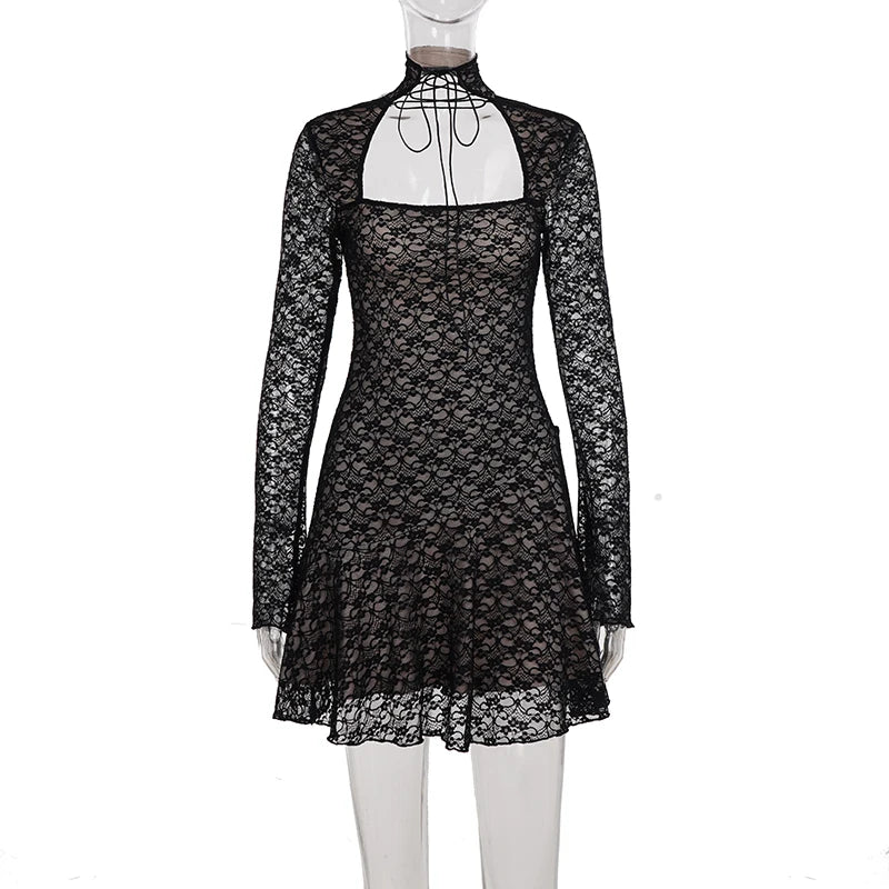 Elegant Fashion Sexy Lace A-Line Dress