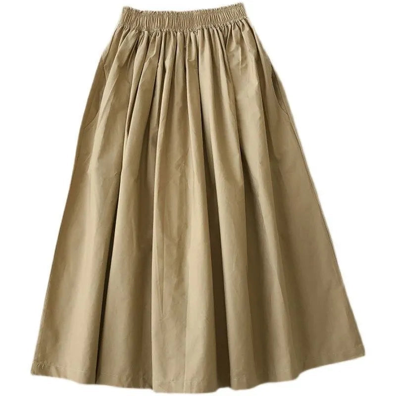 Jupe Midi Femme Taille Haute – Coupe Ample Silhouette A-Line | LuxVrouw LuxVrouw