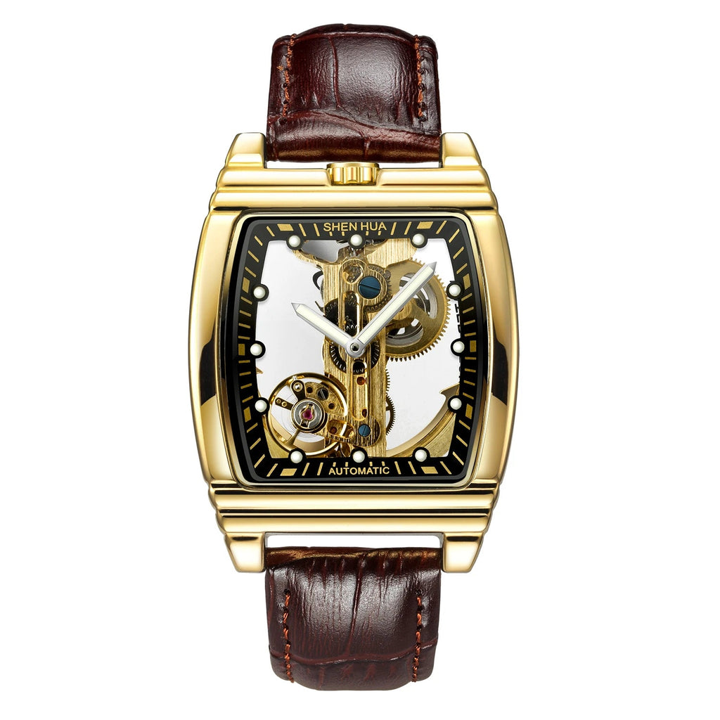 Montre Mécanique Homme Squelette Steampunk – Transparente & Automatique | LuxVrouw LuxVrouw
