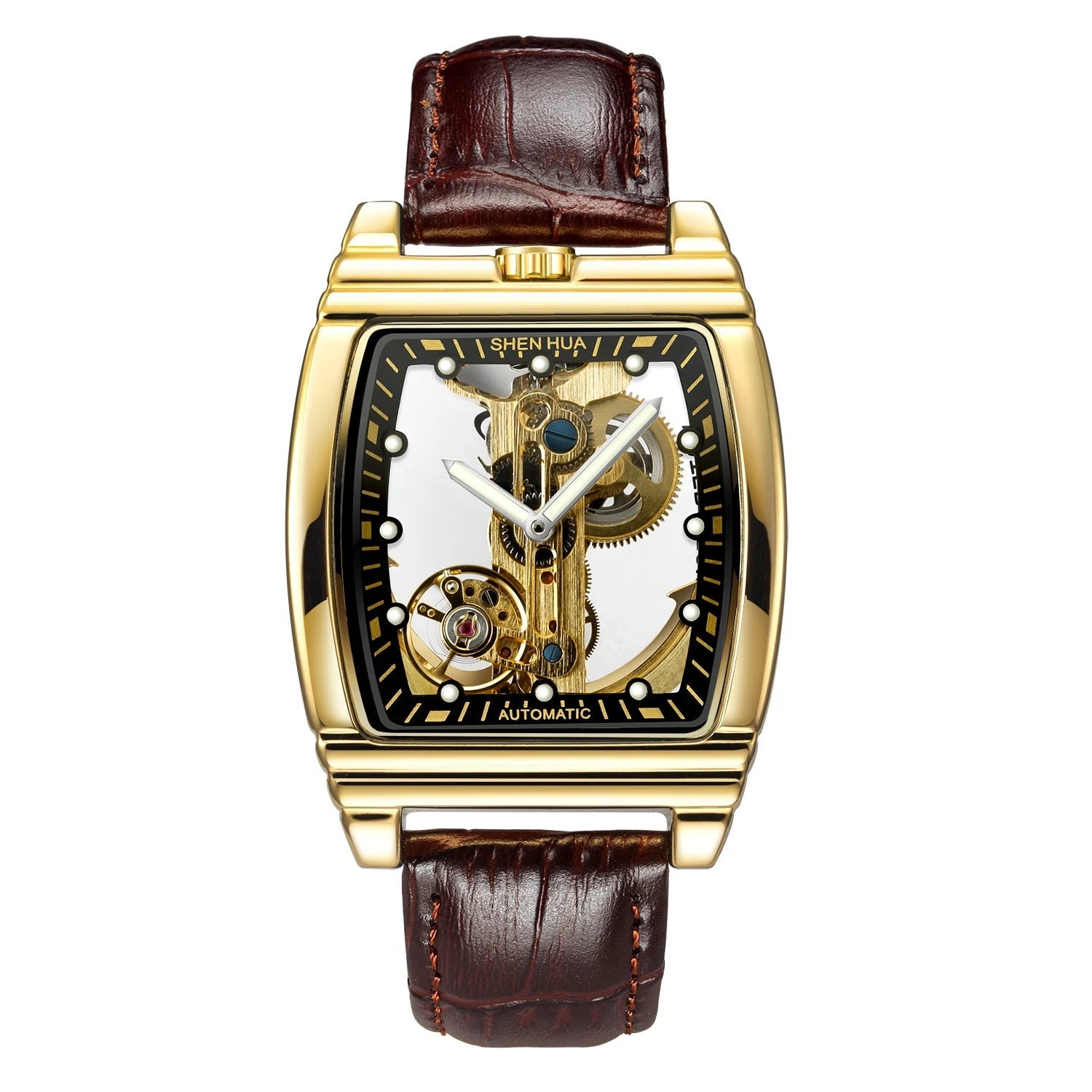 Montre Mécanique Homme Squelette Steampunk – Transparente & Automatique | LuxVrouw LuxVrouw