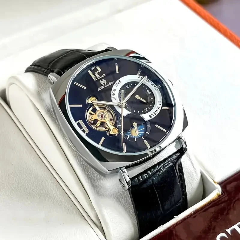 Montre Mécanique Homme Squelette Rétro – Automatique & Élégante | LuxVrouw LuxVrouw