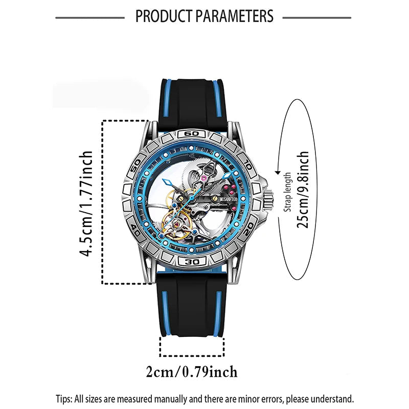 Montre Automatique Homme – Squelette Mécanique | LuxVrouw LuxVrouw