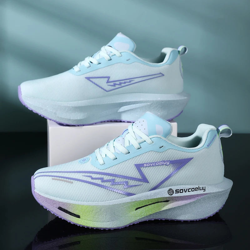 Running Shoes Carbon Board Speciality Marathon Men Sports Breathable Lightweight Women's Comfortable Athletic Nonskid Sneakers LuxVrouw