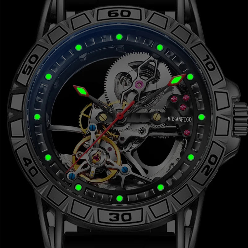 Montre Automatique Homme – Squelette Mécanique | LuxVrouw LuxVrouw