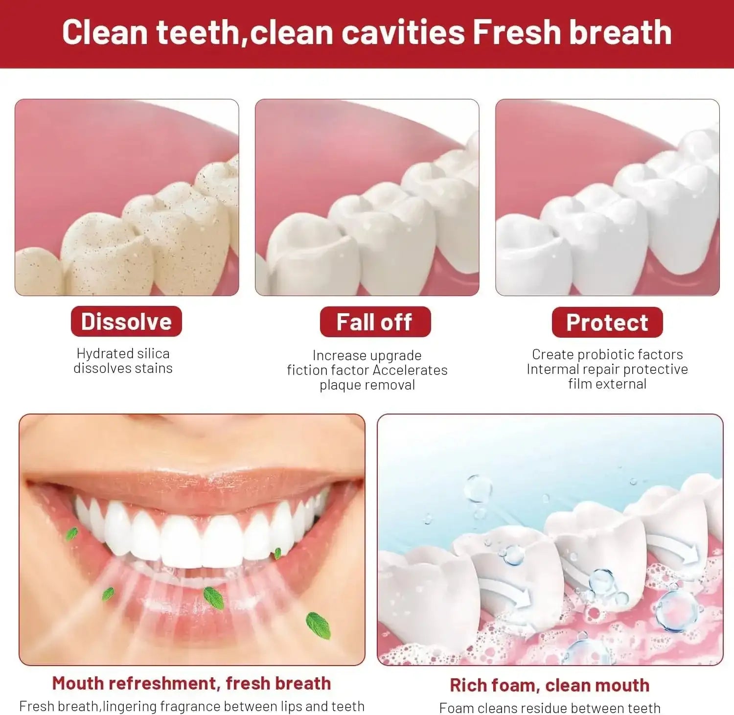 SP14 Ultra Whitening Brightening Toothpaste 1/2/3Pcs Gentle Mint Probiotic Stain Removing Fresh Breath Deep Cleaning Oral Care LuxVrouw