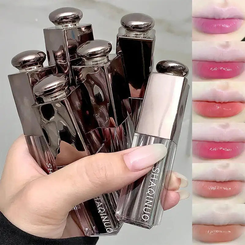 Glazed mirror water lip glaze moisturizing and moisturizing lip moisturizing glass lip plain appearance white mouth red LuxVrouw